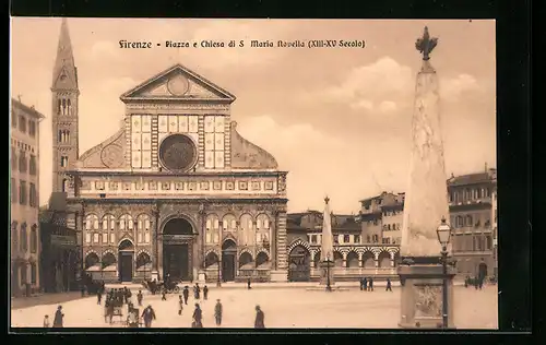 AK Firenze, Piazza e Chiesa di S. Maria Novella