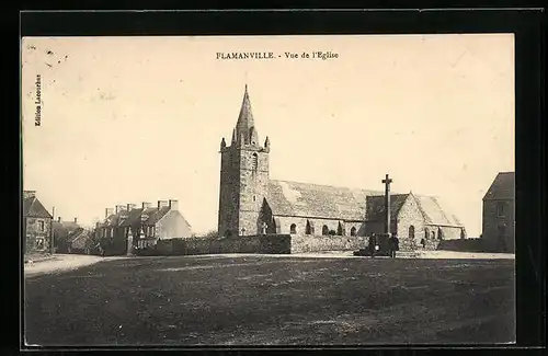 AK Flamanville, Vue de l`Eglise
