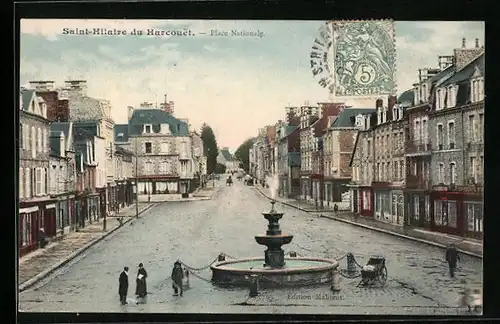 AK Saint-Hilaire-du-Harcouet, Place Nationale