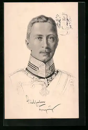 AK Kronprinz Wilhelm von Preussen mit heiterem Blick