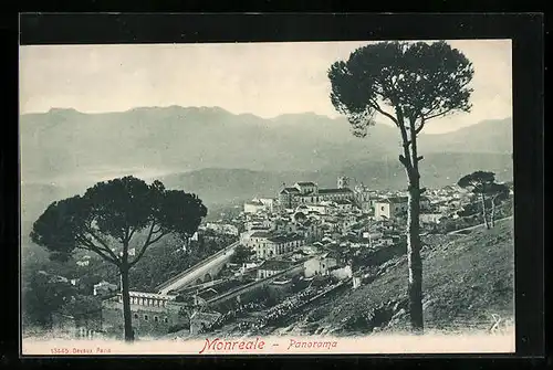 AK Monreale, Teilansicht aus der Vogelschau