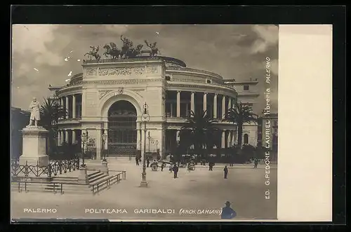 AK Palermo, Politeama Garibaldi (Arch. Damiani)