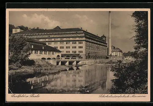 AK Saalfeld a. Saale, Schokoladenfabrik Mauxion