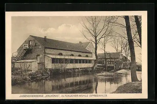 AK Altzaucher-Mühle /Spreewald, Jugendherberge Erlkönig