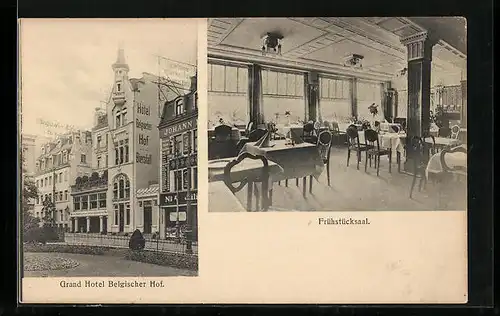 AK Köln, Grand Hotel Belgischer Hof, Innenansicht Frühstückssaal