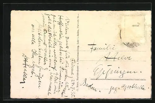 AK Lahr i. B., Kaiserstrasse mit Geschäften