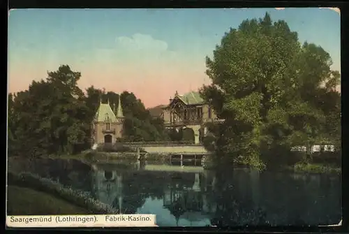 AK Saargemünd /Lothringen, Fabrik-Kasino