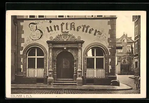AK Colmar i. Els., Gasthaus Zunftkeller