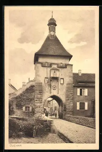 AK Guémar, Strassenpartie mit Tor