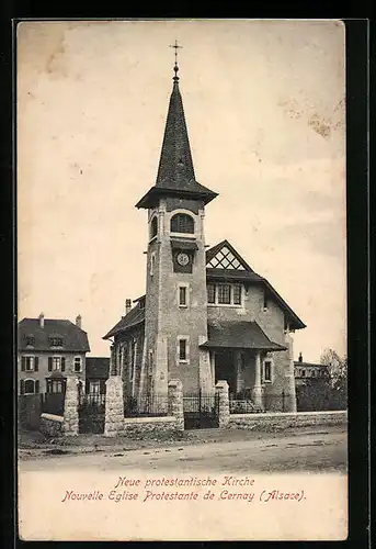 AK Cernay /Alsace, Neue protestantische Kirche