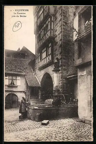 AK Riquewihr, La Fontaine près du Dolder