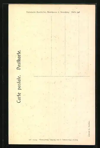 AK Ribeauvillé, Strassenpartie mit Tor