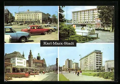 AK Karl-Marx-Stadt, Interhotel Chemnitzer Hof, Interhotel Moskau