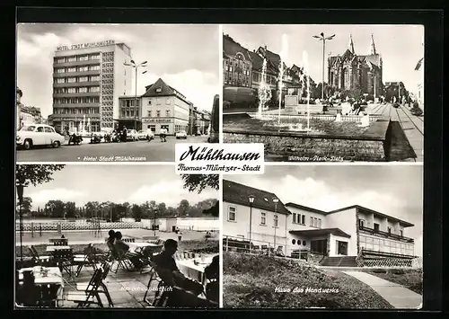 AK Mühlhausen, Hotel Stadt Mühlhausen, Haus des Handwerks