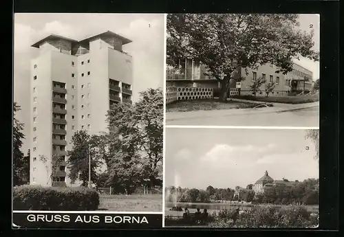 AK Borna, Hochhaus, Kulturhaus der Gewerkschaften