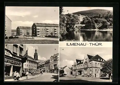 AK Ilmenau /Th., Neubauten am Stollen, Strasse des Friedens
