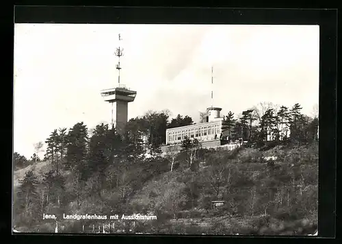 AK Jena, Landgrafenhaus mit Aussichtsturm