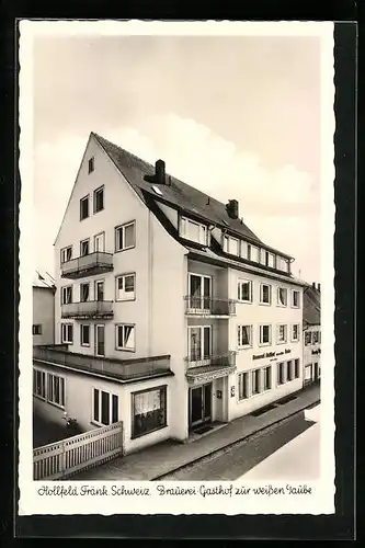 AK Hollfeld /Fränk. Schweiz, Brauerei-Gasthof zur weissen Taube von Hans Appel