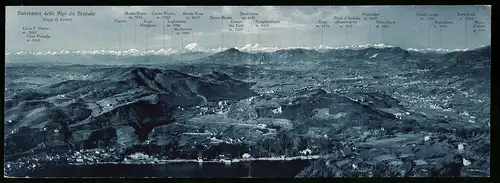 Klapp-AK Brunate, Panorama delle Alpi
