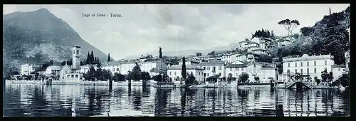 Klapp-AK Torno /Lago di Como, Häuser am Seeufer