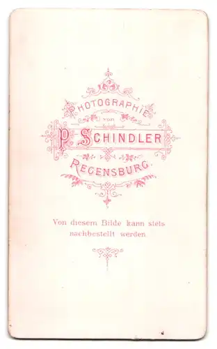 Fotografie P. Schindler, Regensburg, Einjährig-Freiwilliger in Uniform