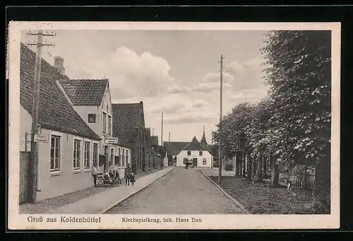 AK Koldenbüttel, Gasthaus Kirchspielkrug von Hans Dau