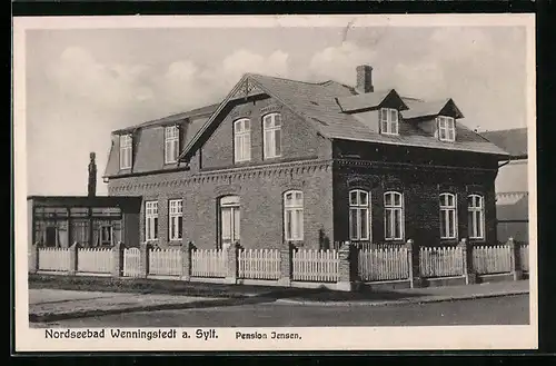 AK Wenningstedt a. Sylt, Nordseebad, Hotel Pension Jensen