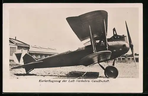 AK Kurierflugzeug der Luft-Verkehrs-Gesellschaft mbH Berlin-Johannisthal
