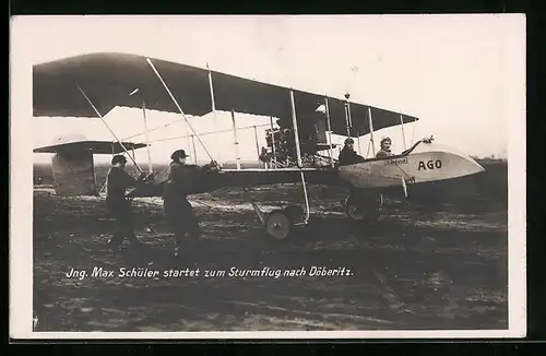 AK Ing. Max Schüler startet zum Sturmflug nach Döberitz