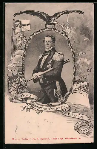 AK Prinz Adalbert von Preussen, der Vater der deutschen Marine, Kriegsschiff