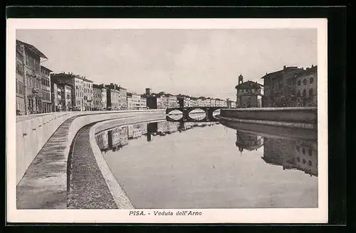 AK Pisa, Veduta dell`Arno