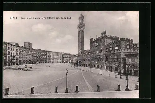 AK Siena, Piazza del Campo ora Vittorio Emanuele III.