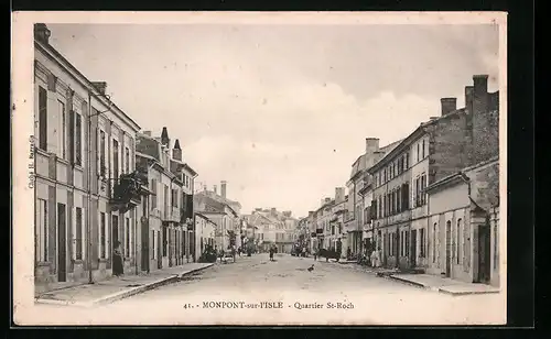 AK Monpont-sur-l`Isle, Quartier St-Roch