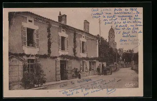 AK Bertric-Burée, Avenue de Ribérac