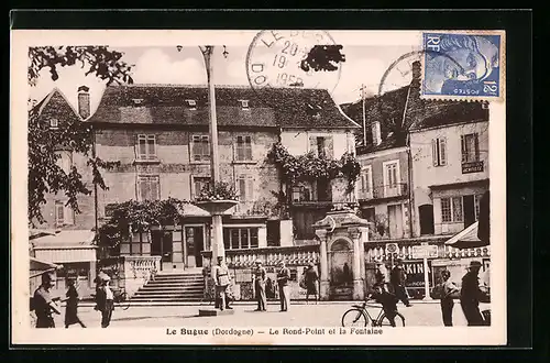 AK Le Bugue, Le Rond-Point et la Fontaine