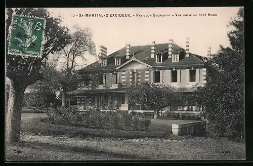 AK St-Martial-D`Excideuil, Pavillon Secrestat, Vue prise du coté Nord