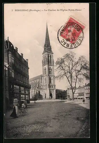 AK Bergerac, Le Clocher de l`Eglise Notre-Dame