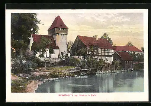 AK Schüptitz b. Weida, Teilansicht