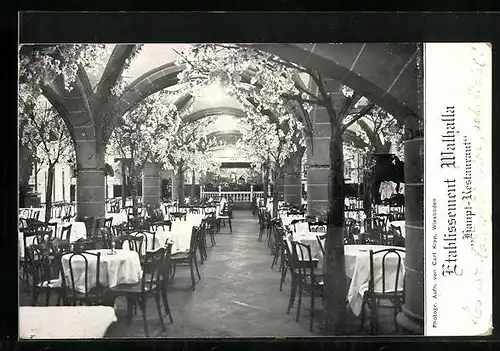AK Wiesbaden, Etablissement, Gasthaus Walhalla