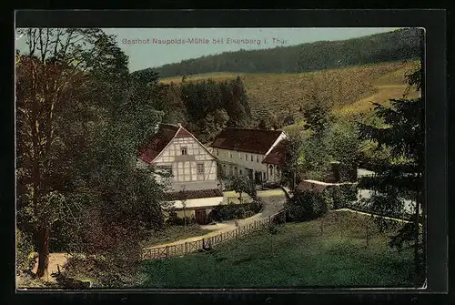 AK Eisenberg i. Thür., Gasthof Naupold-Mühle