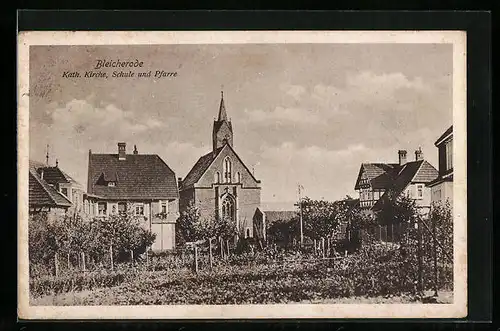 AK Bleicherode, Kath. Kirche, Schule und Pfarre