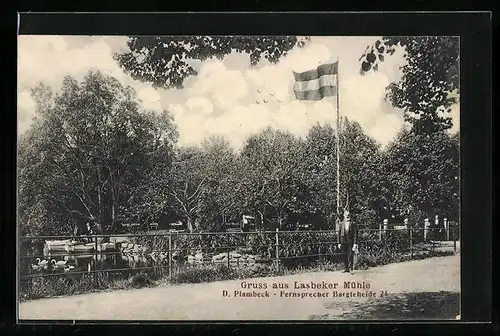 AK Bargteheide, Lasbeker Mühle, Teichpartie