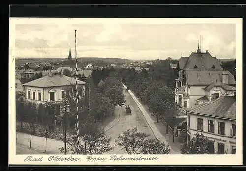 AK Bad Oldesloe, Grosse Salinenstrasse aus der Vogelschau