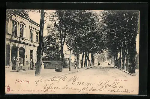 AK Segeberg, Kielerstrasse mit Anwohnern