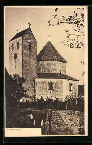 AK Ottmarsheim, Ansicht der Kirche