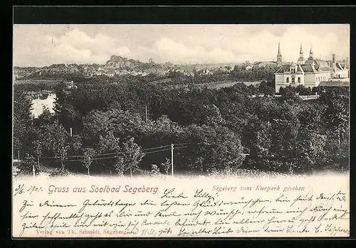AK Segeberg, Segeberg vom Kurpark aus