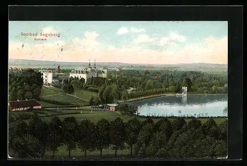 AK Segeberg, Ansicht vom Kurhaus aus der Vogelschau