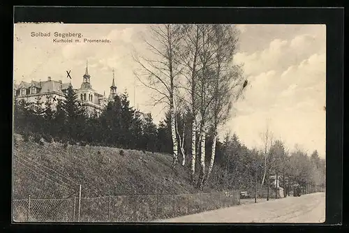 AK Segeberg, Kurhotel mit Promenade