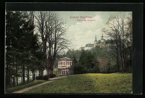 AK Bad Segeberg, Partie im Kurpark