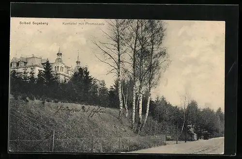 AK Bad Segeberg, Kurhotel mit Promenade